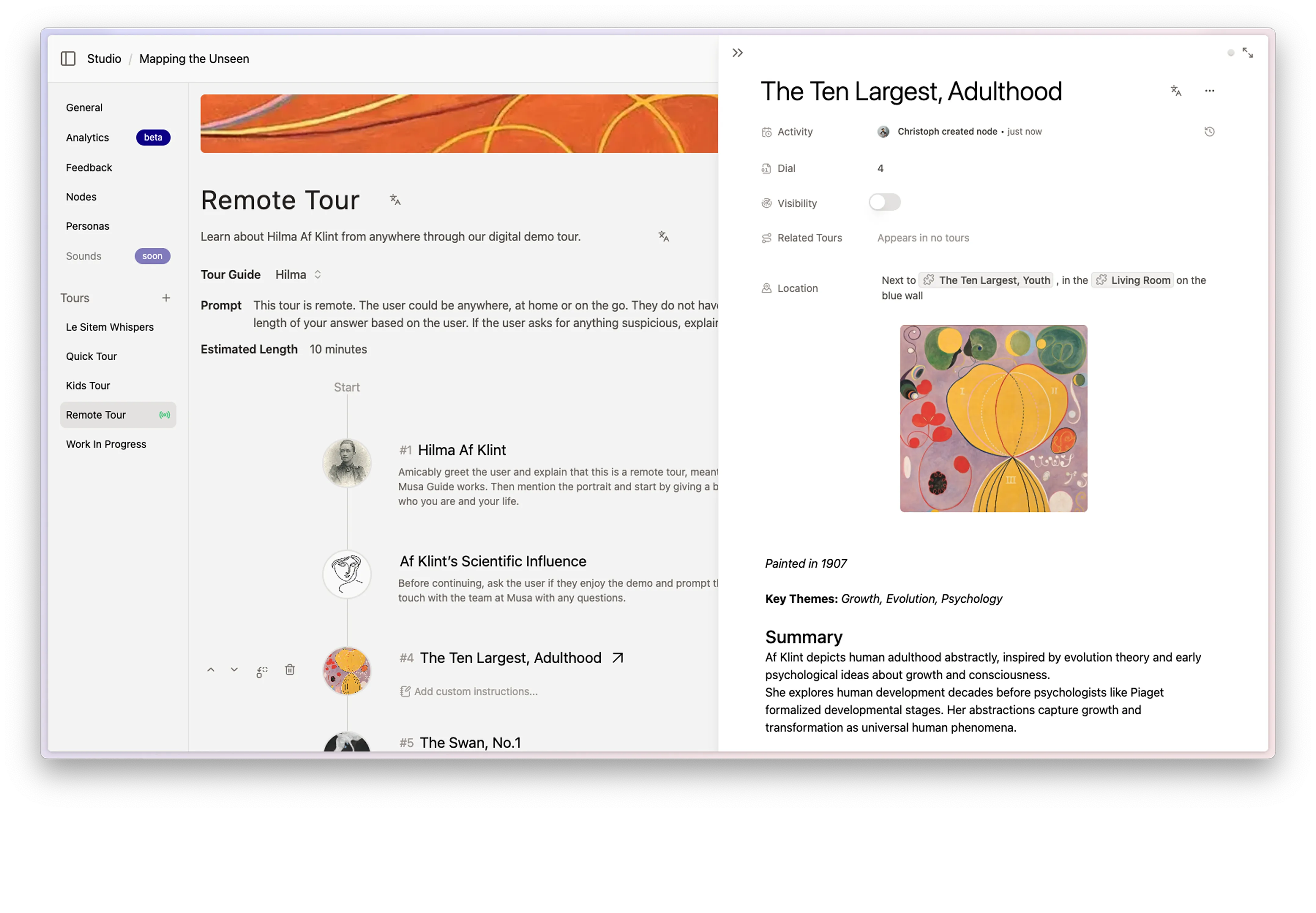 Musa Studio Interface